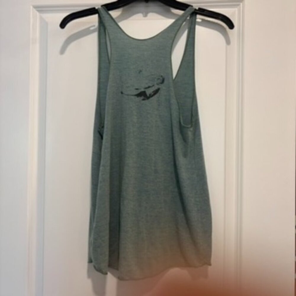 American Apparel Teal Mermaid Razorback Tank Top - Picture 6 of 8